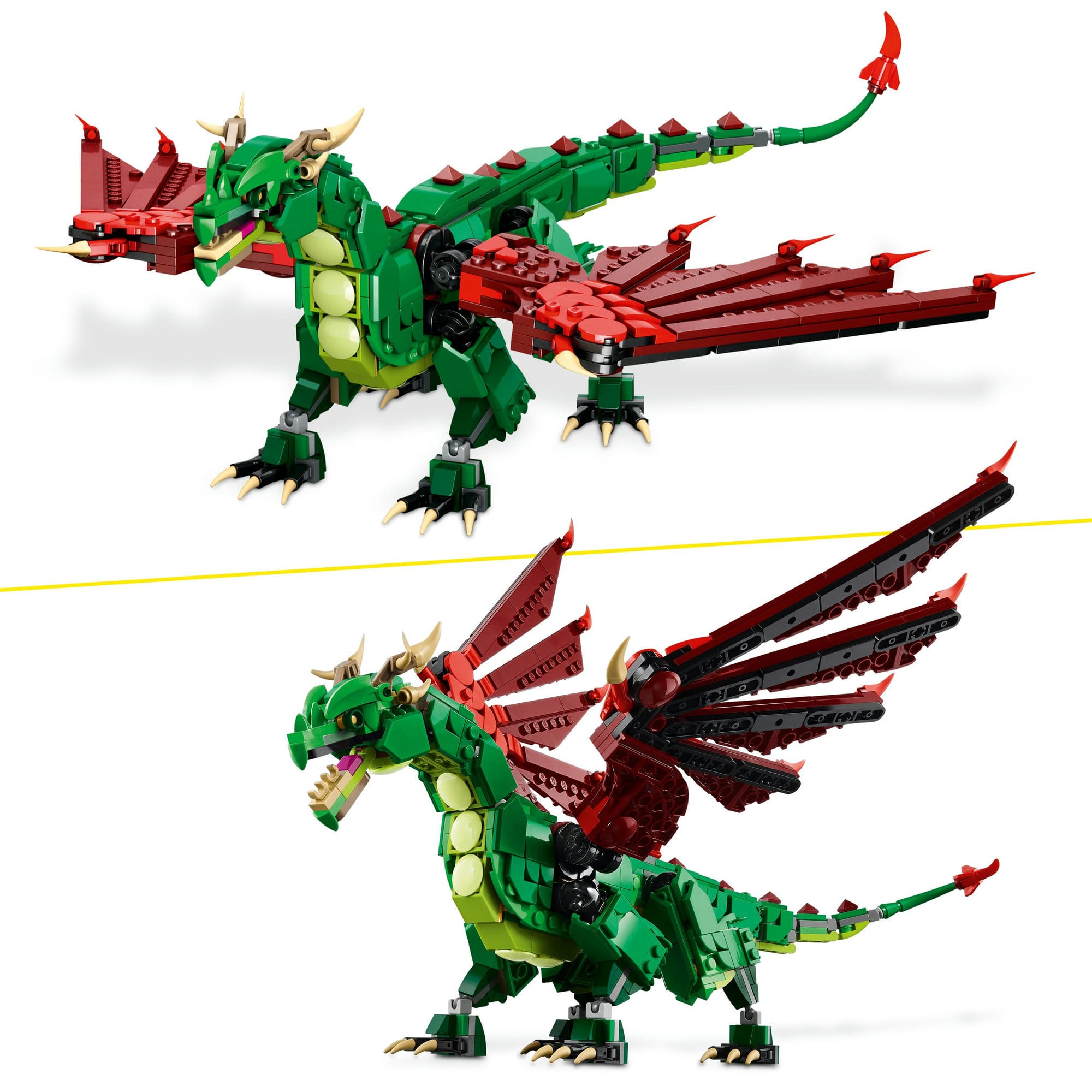 LEGO® Creator 3in1 Medieval Dragon Creature Toy Playset 31161